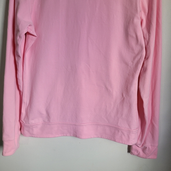 Nike Women’s Sz Med Dri-Fit Pullover Sweatshirt Pink Half Zip Front with Pocket - Picture 7 of 11